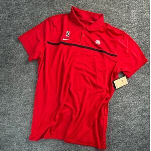 Nike Grand Rapids Gold G League Polo Mens 2XLT Red Performance NWT